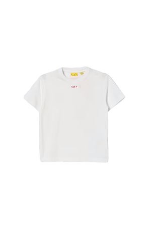 white cotton t-shirt OFF WHITE KIDS | OBAA002S26JER006110